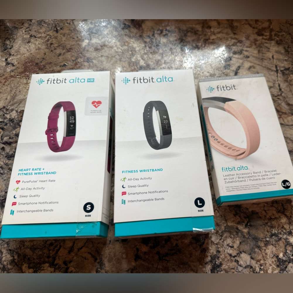 Fit bit Alta lot package deal 2 watches no chargers